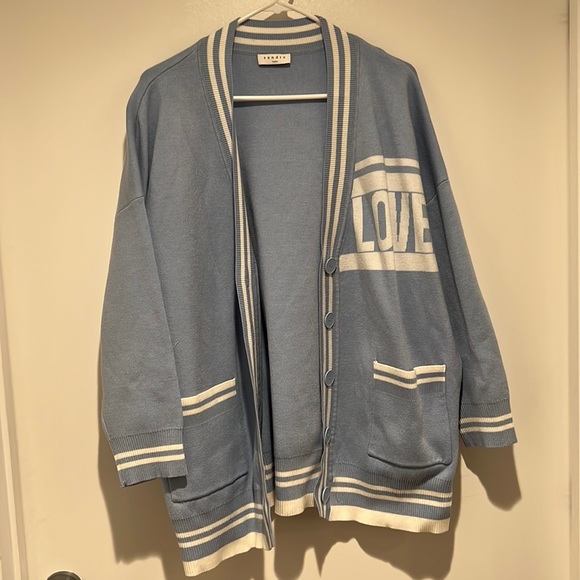 Sandro baby blue cardigan